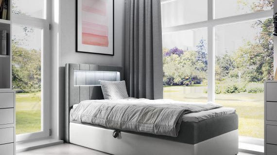 miniaturka Łóżko RUBBIE Modułowe z Pojemnikiem na Pościel