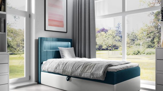 miniaturka Łóżko RUBBIE Modułowe z Pojemnikiem na Pościel