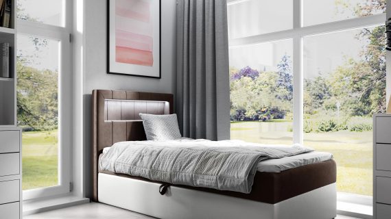 miniaturka Łóżko RUBBIE Modułowe z Pojemnikiem na Pościel