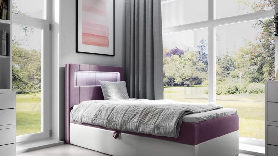 miniaturka Łóżko RUBBIE Modułowe z Pojemnikiem na Pościel