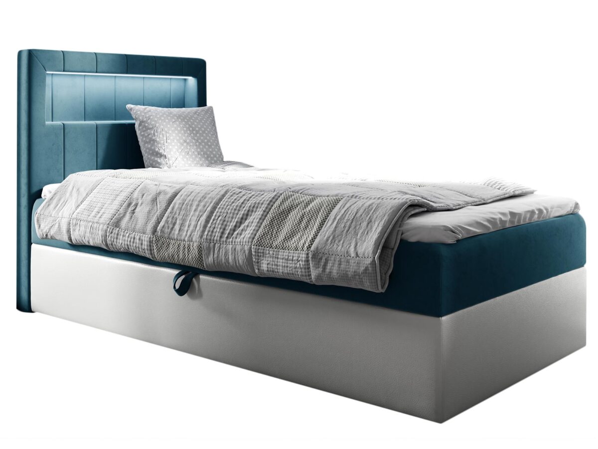 Łóżko RUBBIE Modułowe z Pojemnikiem na Pościel