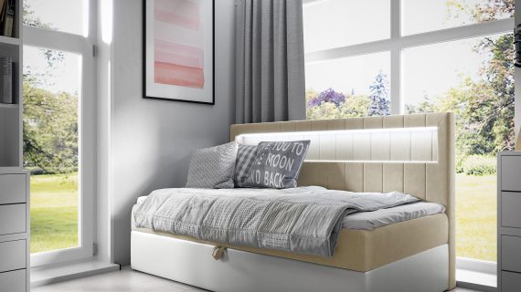 miniaturka Kontynentalne Łóżko SALUTI w Eleganckim Stylu