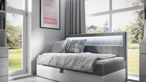 miniaturka Kontynentalne Łóżko SALUTI w Eleganckim Stylu