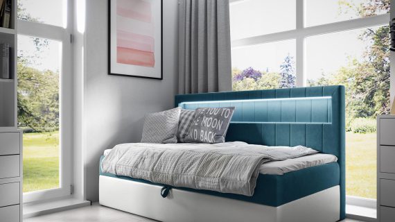 miniaturka Kontynentalne Łóżko SALUTI w Eleganckim Stylu