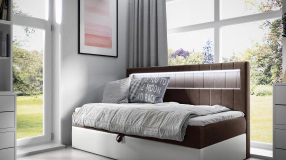 miniaturka Kontynentalne Łóżko SALUTI w Eleganckim Stylu