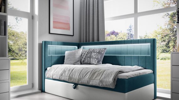 miniaturka Musztardowe Łóżko WIŚNIA dla Młodzieży