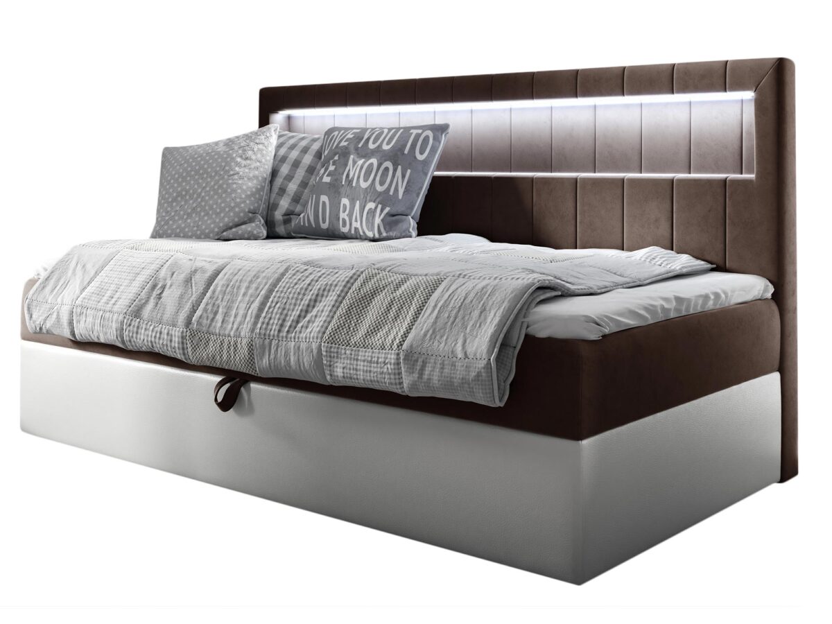 Kontynentalne Łóżko SALUTI w Eleganckim Stylu