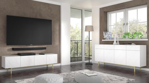 miniaturka Duża Komoda Livio z Dekoracyjnymi Frontami