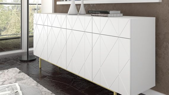 miniaturka Duża Komoda Livio z Dekoracyjnymi Frontami