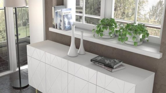 miniaturka Duża Komoda Livio z Dekoracyjnymi Frontami