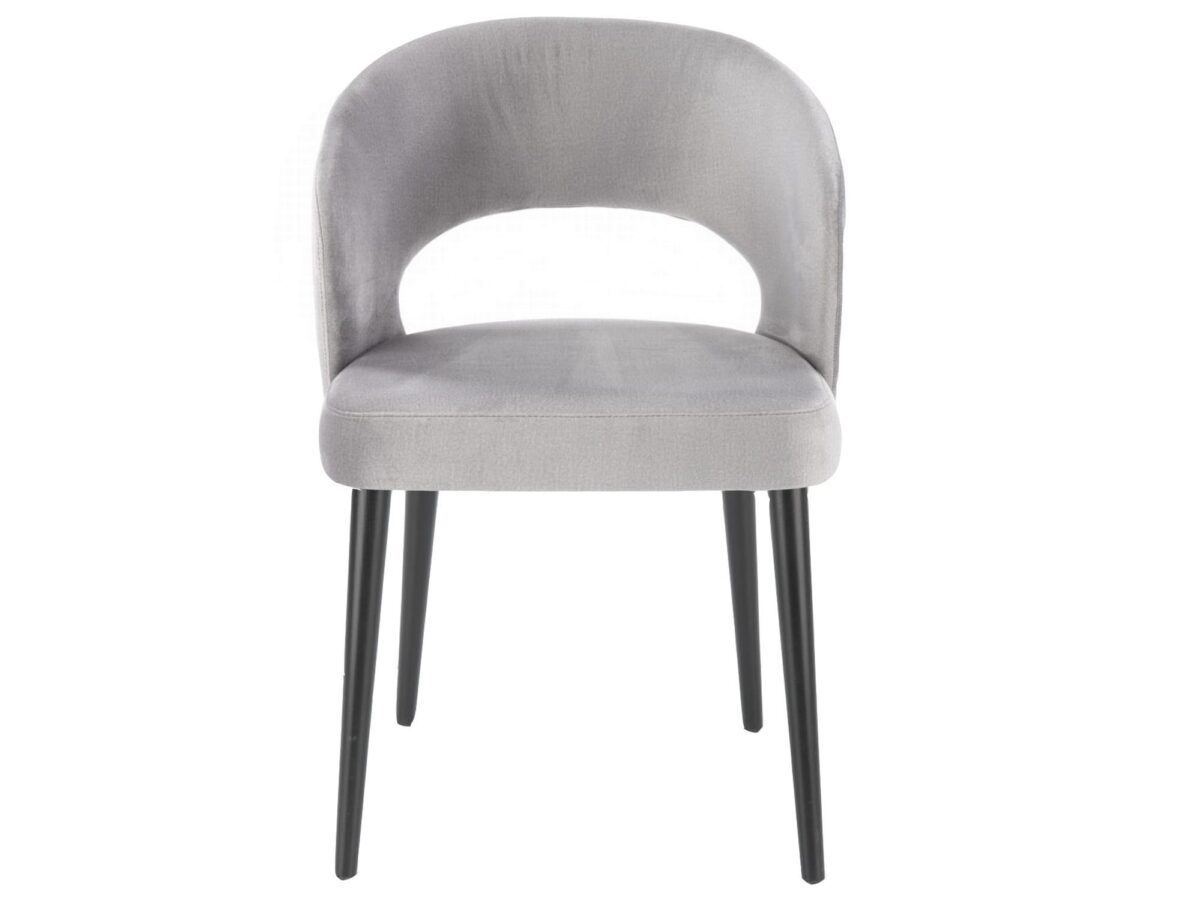 Komfortowe Szare Krzesło Tapicerowane MONACO 6