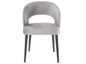 Komfortowe Szare Krzesło Tapicerowane MONACO 6