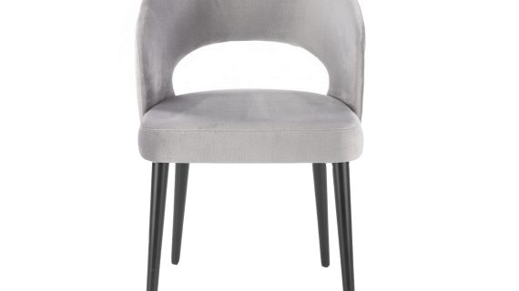 Komfortowe Szare Krzesło Tapicerowane MONACO 6