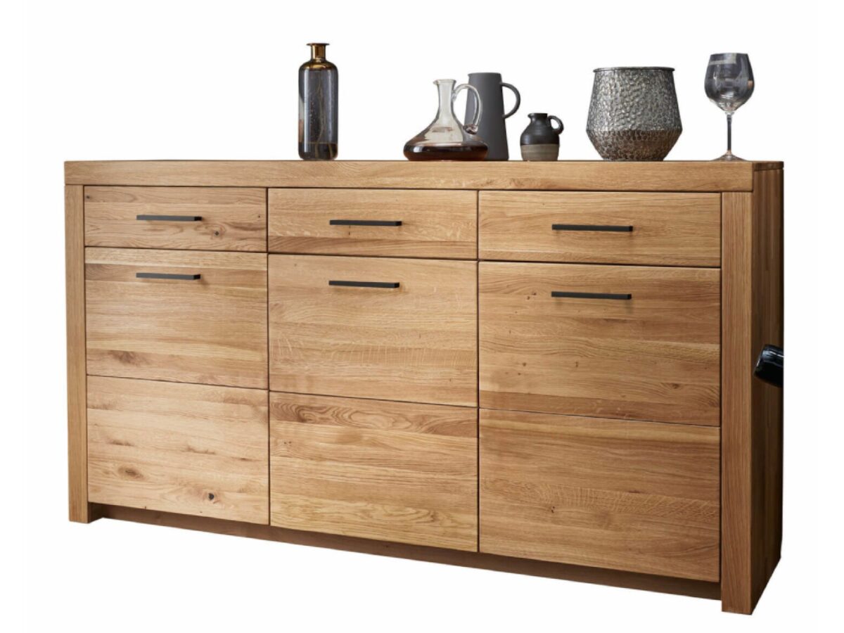 Komoda Solis II Praktyczna Przestrzeń i Trwałość z Litego Dębu
