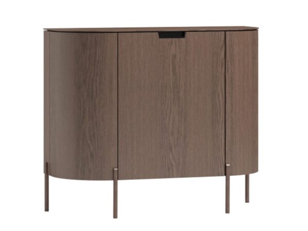 Designerska szafka z litego drewna w stylu loftowym