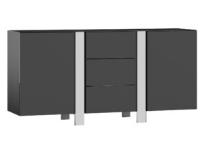 Komoda z 3 Szufladami Chromowana Cromo CL05
