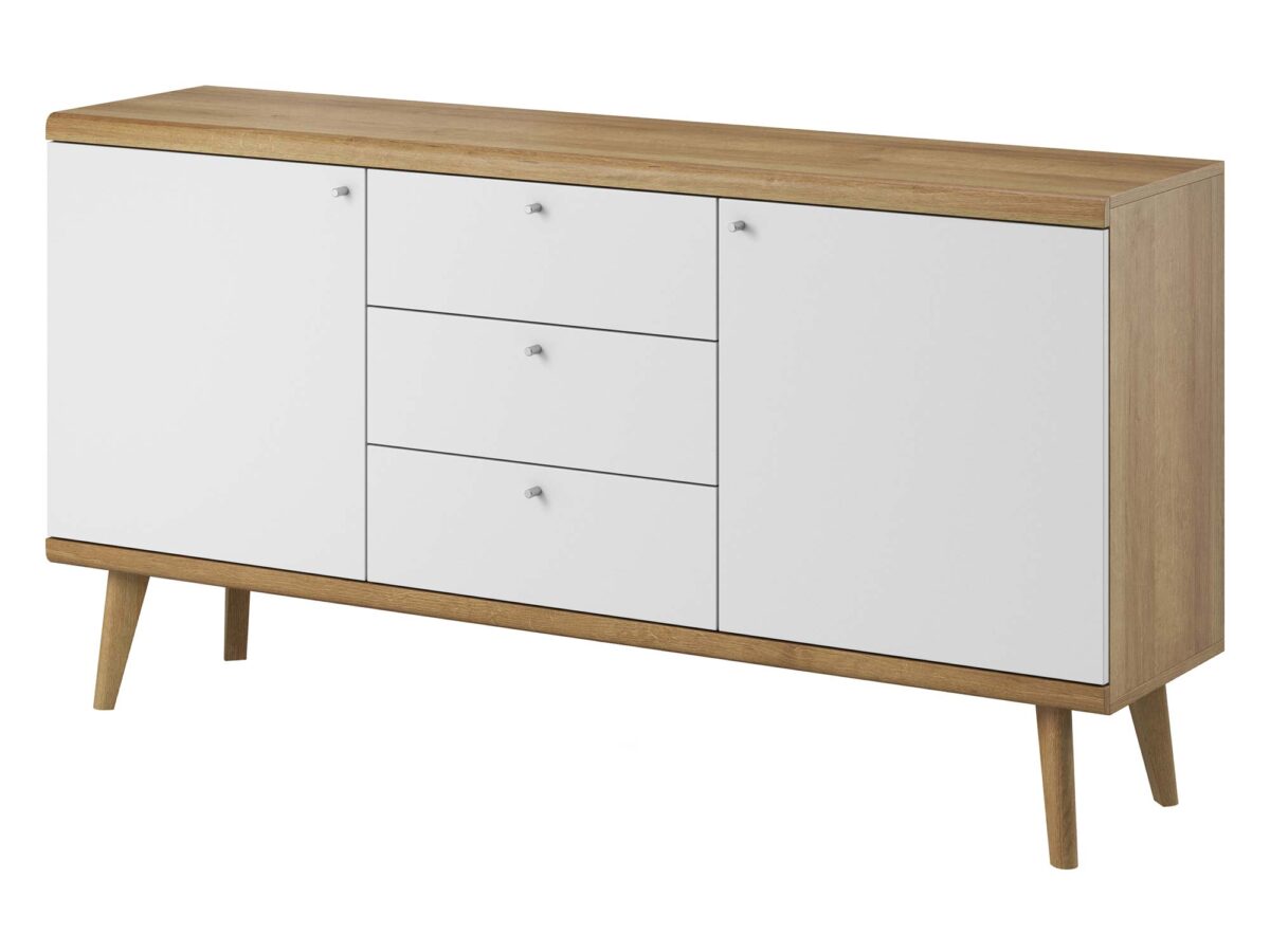 Komoda Orys Biel i Dąb Riviera Luksusowa