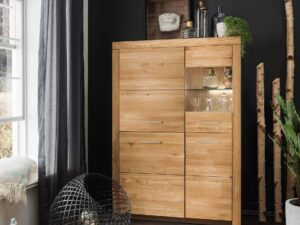 miniaturka Kredens Solis II Dębowa Klasa z Wyrafinowanymi Uchwytami