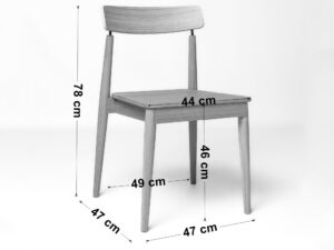 miniaturka Krzesło Dębowe Klasyczne Isidor