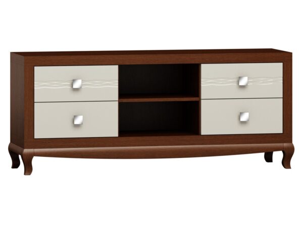 Szafka RTV z szufladami i otwartą półką