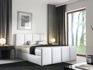 miniaturka Łóżko Rubino z Minimalistycznym Zagłówkiem