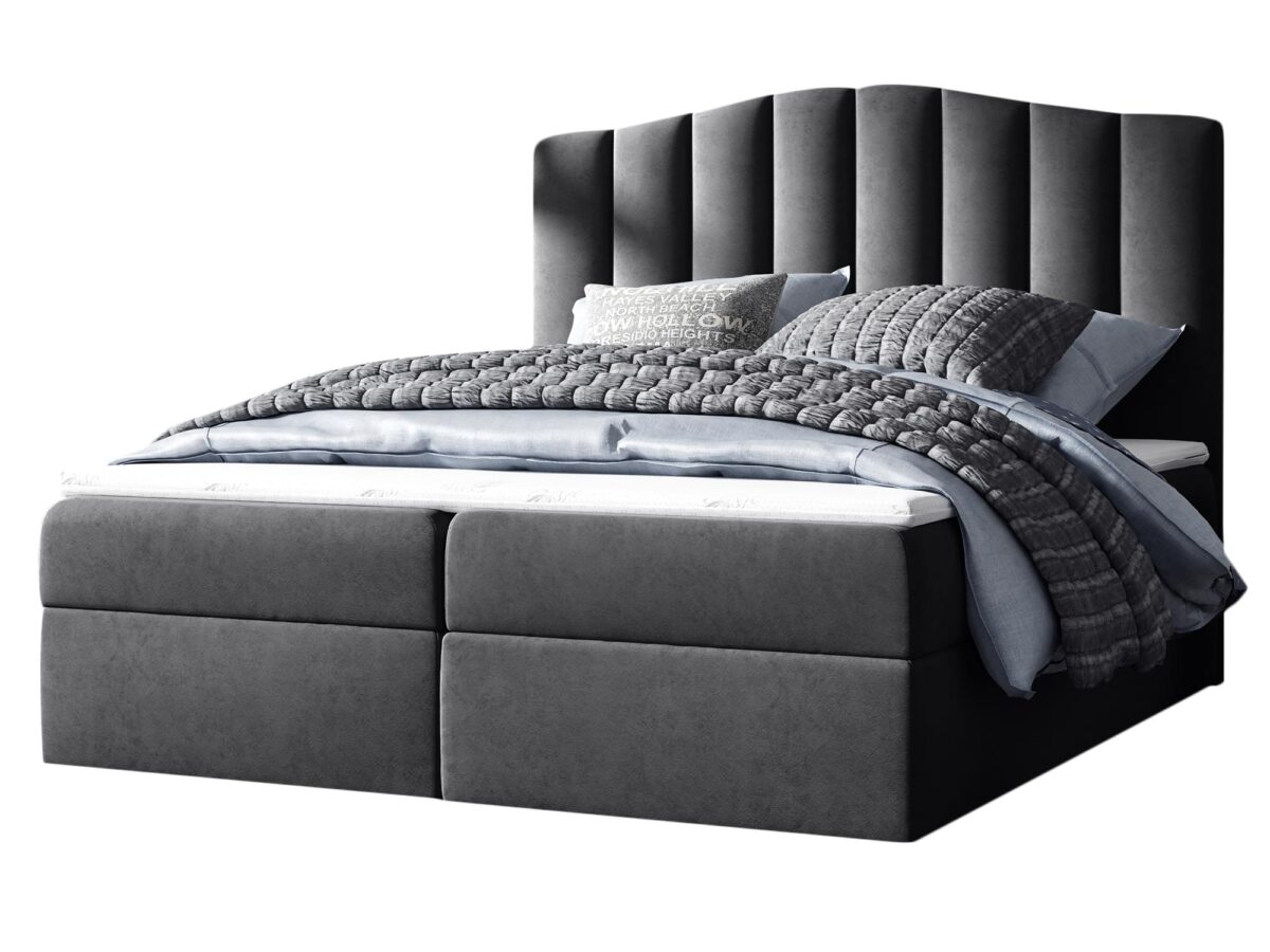 Kontynentalne Łóżko Atena z Zaokrąglonym Zagłówkiem