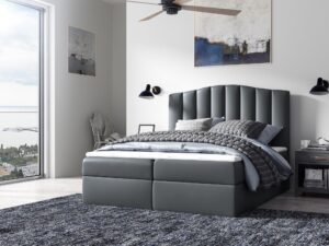 miniaturka Kontynentalne Łóżko Atena z Zaokrąglonym Zagłówkiem