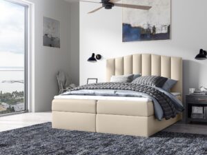 miniaturka Kontynentalne Łóżko Atena z Zaokrąglonym Zagłówkiem