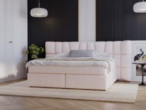 miniaturka Łóżko PRINCE Kontynentalne z Przesuwnym Zagłówkiem