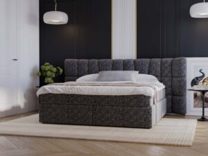 miniaturka Łóżko PRINCE Kontynentalne z Przesuwnym Zagłówkiem