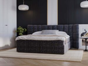 miniaturka Łóżko PRINCE Kontynentalne z Przesuwnym Zagłówkiem