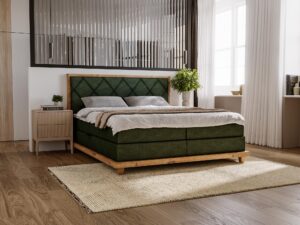 miniaturka Łóżko BEIGE Designerskie i Kontynentalne do Sypialni