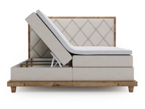 miniaturka Łóżko BEIGE Designerskie i Kontynentalne do Sypialni