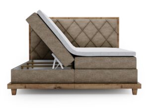 miniaturka Łóżko BEIGE Designerskie i Kontynentalne do Sypialni