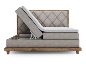 miniaturka Łóżko BEIGE Designerskie i Kontynentalne do Sypialni