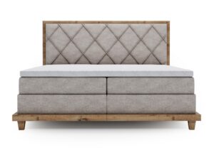 miniaturka Łóżko BEIGE Designerskie i Kontynentalne do Sypialni