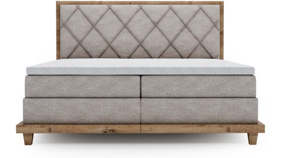 miniaturka Łóżko BEIGE Designerskie i Kontynentalne do Sypialni