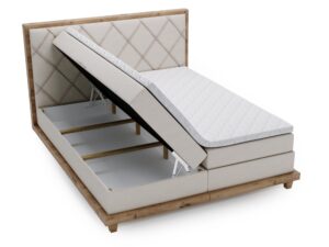 miniaturka Łóżko BEIGE Designerskie i Kontynentalne do Sypialni