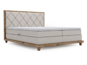 miniaturka Łóżko BEIGE Designerskie i Kontynentalne do Sypialni