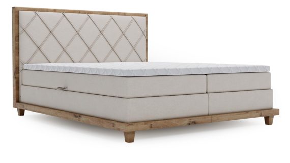 miniaturka Łóżko BEIGE Designerskie i Kontynentalne do Sypialni