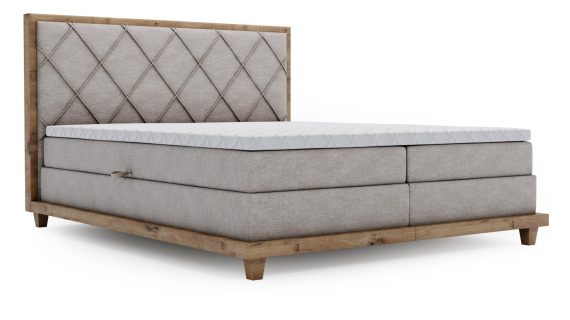 miniaturka Łóżko BEIGE Designerskie i Kontynentalne do Sypialni