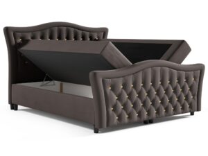 miniaturka Łóżko Tapicerowane Belmondo z Falistym Zagłówkiem