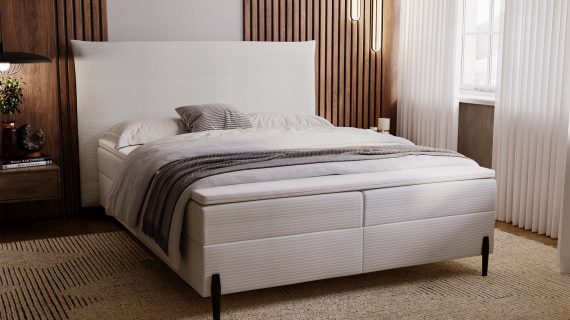 miniaturka Łóżko LISSY Kontynentalne z Pojemnikiem Komfort