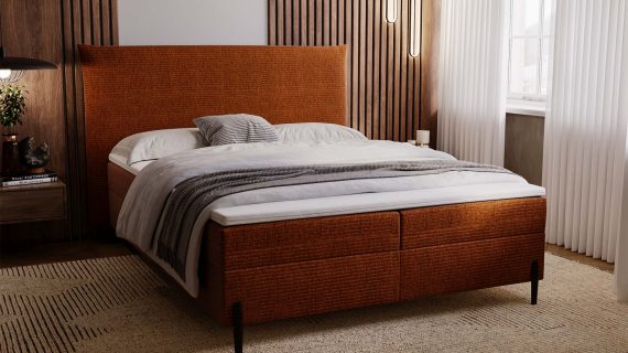 miniaturka Łóżko LISSY Kontynentalne z Pojemnikiem Komfort