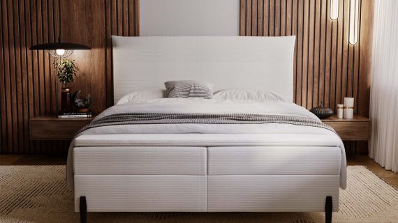 miniaturka Łóżko LISSY Kontynentalne z Pojemnikiem Komfort