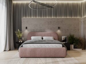 miniaturka Łóżko DEMISA Różowe i Przytulne do Sypialni