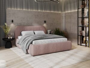 miniaturka Łóżko DEMISA Różowe i Przytulne do Sypialni