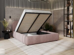 miniaturka Łóżko DEMISA Różowe i Przytulne do Sypialni