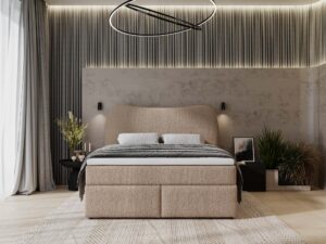 miniaturka Łóżko DELILA Kontynentalne 160×200 Nowoczesne i Przytulne