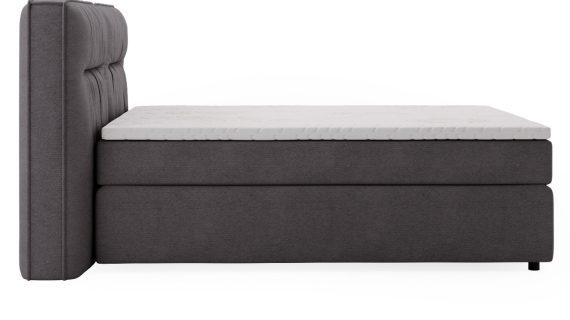 miniaturka Łóżko DOODII Grafitowe Kontynentalne do Sypialni